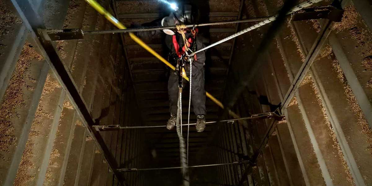 Le nettoyage de silos